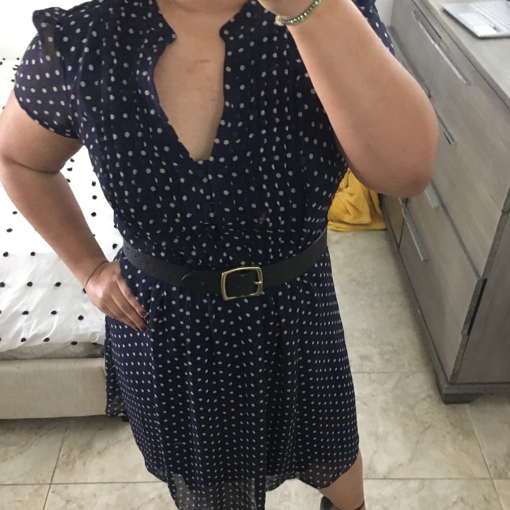 Polka Dots Navy Blue Dress
